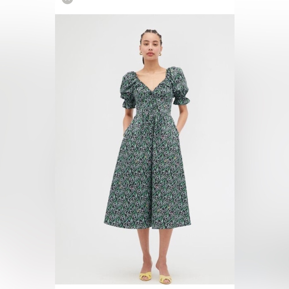 Hill house Ophelia dress black lily of the valley